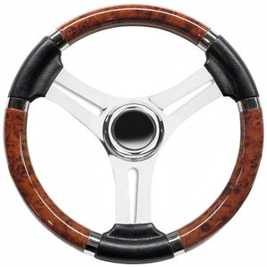 stainless steel power boat steering wheel