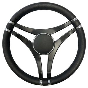 polyurethane-coated power boat steering wheel