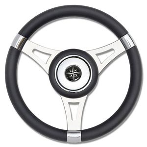 polyurethane-coated power boat steering wheel