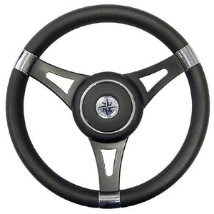 polyurethane-coated power boat steering wheel