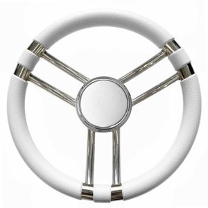 polyurethane-coated power boat steering wheel