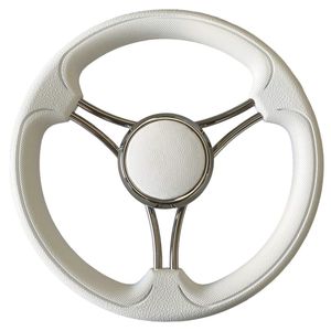 stainless steel power boat steering wheel