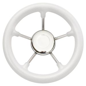 stainless steel power boat steering wheel