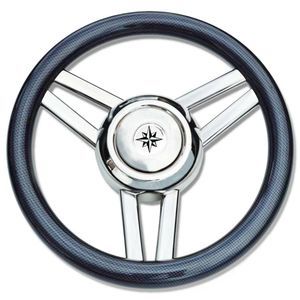 stainless steel power boat steering wheel 1