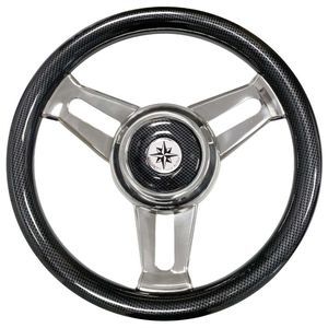 stainless steel power boat steering wheel 1