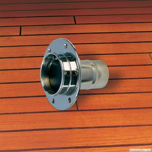 316 Stainless steel 3 transom marine exhaust outlet boat slash cut po –  southern marine products