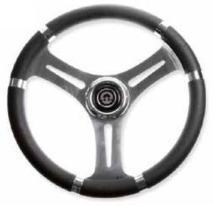 polyurethane-coated power boat steering wheel