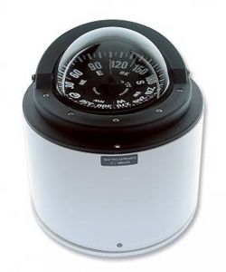 boat steering compass / magnetic / horizontal / binnacle-mounted