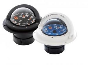 power boat steering compass / magnetic / horizontal / built-in