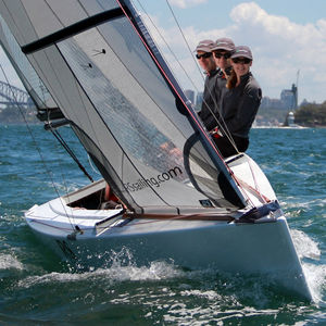 racing sailboat