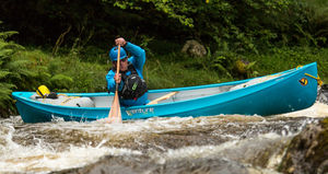 river running canoe