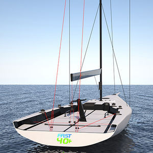 racing sailboat