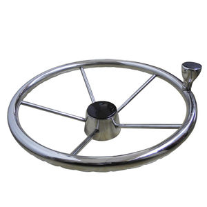stainless steel power boat steering wheel