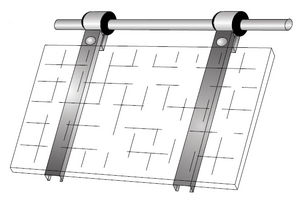 boat solar panel bracket