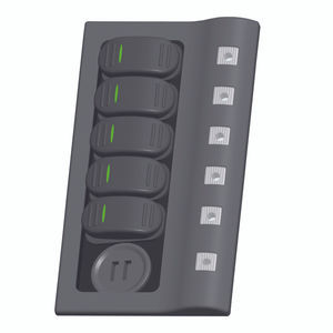 Narva Marine Waterproof Switch Panel – 4 Switches On/Off With LED Backlight & Labels