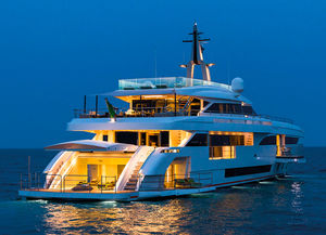 cruising mega-yacht