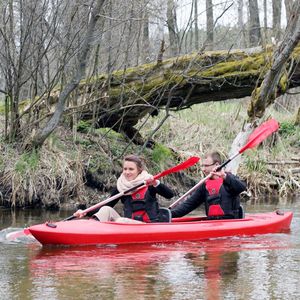 Sevylor Inflatable Rio Hunting and Fishing Canoe, 1-Person