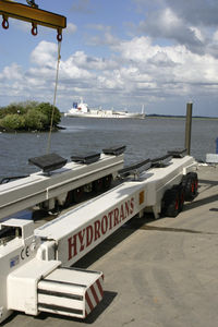heavy-duty handling trailer / launching / shipyard