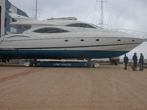 heavy-duty handling trailer / shipyard / self-propelled