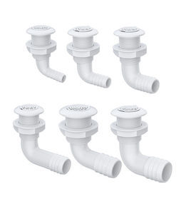 thermoplastic through-hull fitting 1