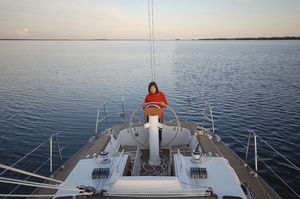 cruising sailing yacht