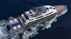 cruising mega-yacht