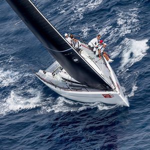 cruising-racing sailboat