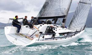 cruising-racing sailboat