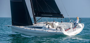 cruising-racing sailboat