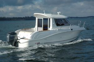 outboard day fishing boat / wheelhouse / 7-person max.