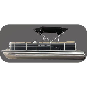 outboard pontoon boat / aluminum / 9-person max.