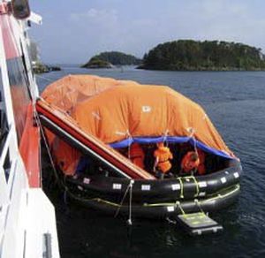 ship marine evacuation slide