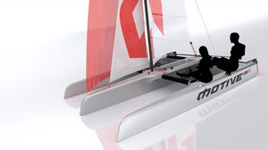 trimaran / cruising-racing / open transom