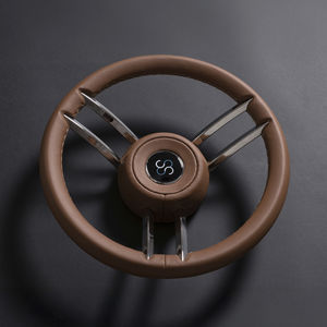 stainless steel power boat steering wheel 1