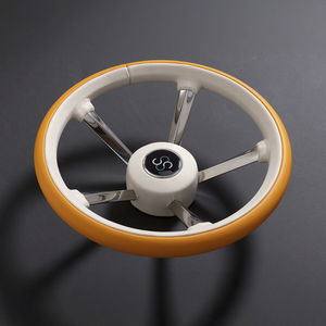 stainless steel power boat steering wheel 1