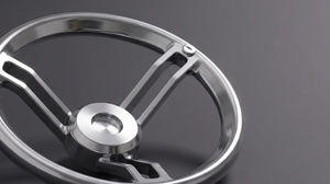 stainless steel power boat steering wheel 1