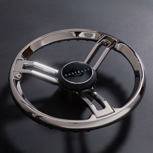 stainless steel power boat steering wheel 1