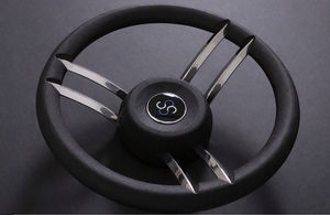 polyurethane-coated power boat steering wheel 1