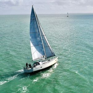 cruising sailboat