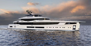 cruising mega-yacht