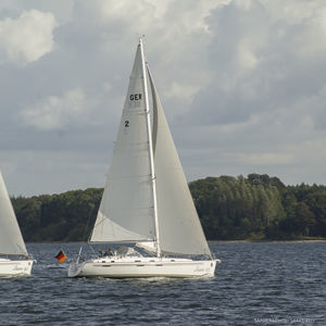 cruising sailboat