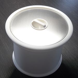 built-in trash can