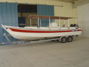 outboard center console boat