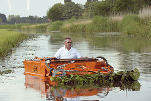 mowing boat