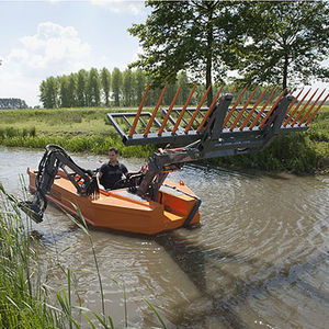 mowing boat