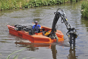 mowing boat