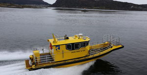 search and rescue boat professional boat / inboard / aluminum / rigid hull