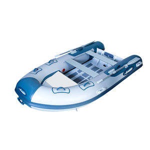 outboard inflatable boat / rigid / open / aluminum