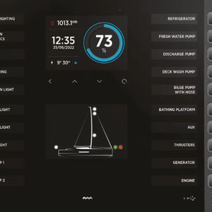 yacht monitoring and control panel