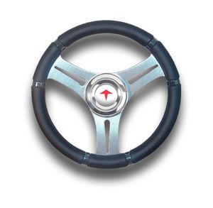 polyurethane-coated power boat steering wheel